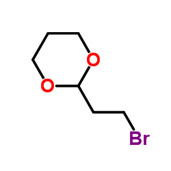 2-(2-Bromoethyl)-1,3-dioxane structure
