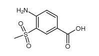 4-Amino-3-Methanesulfonylbenzoic acid结构式