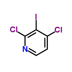 2,4-二氯-3-碘吡啶结构式
