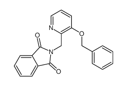 2-[[3-(苯基甲氧基)-2-吡啶基]甲基]-1H-异吲哚-1,3(2H)-二酮结构式