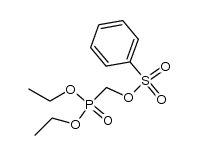 benzenesulfonyloxymethyl-phosphonic acid diethyl ester结构式