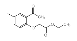 2-(2-乙酰基-4-氟苯氧基)乙酸乙酯结构式