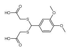 veratrylidenedimercapto-di-acetic acid结构式