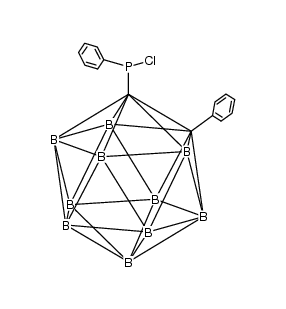 1-phenylchlorophosphino-2-phenyl-1,2-dicarba-closo-dodecaborane(12) Structure
