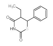 2H-1,3-Thiazine-2,4 (3H)-dione, 5-ethyldihydro-6-phenyl-结构式
