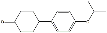 4-(4-异丙氧基苯基)环己酮结构式