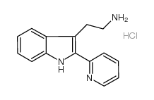 2-(2-吡啶-2-基-1H-吲哚-3-基)乙胺盐酸盐结构式