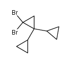 1,1-Dibromo-2,2-dicyclopropylcyclopropane结构式
