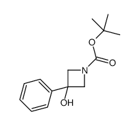 3-羟基-3-苯基氮杂环丁烷-1-羧酸叔丁酯结构式