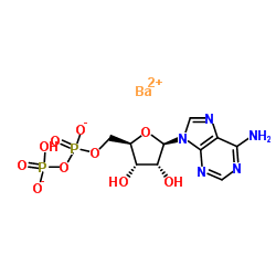 Adenosine 5'-(trihydrogen diphosphate) barium salt structure