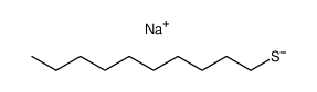 sodium n-decylthiolate Structure