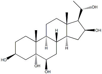 (16S,20S)-孕甾-3BETA,5ALPHA,6BETA,16,20- 五醇结构式