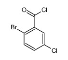 2-bromo-5-chlorobenzoyl chloride Structure
