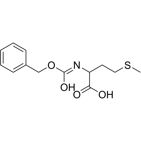 |N|-苄氧羰基-DL-蛋氨酸结构式