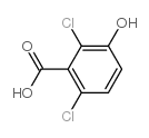 2,6-Dichloro-3-hydroxybenzoic acid Structure