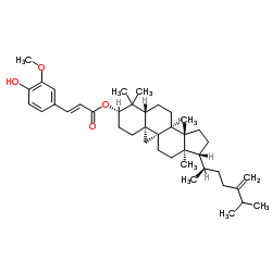 24-亚甲基环木菠萝烷醇阿魏酸酯结构式