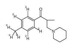 (2R)-2-methyl-3-piperidin-1-yl-1-[2,3,5,6-tetradeuterio-4-(trideuteriomethyl)phenyl]propan-1-one Structure