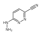 3-Pyridazinecarbonitrile, 6-hydrazino Structure