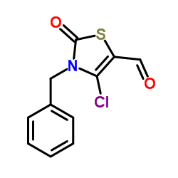 3-Benzyl-4-chloro-2-oxo-2,3-dihydro-1,3-thiazole-5-carbaldehyde结构式