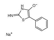 sodium,2-amino-5-phenyl-1,3-thiazol-4-olate结构式