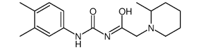N-[(3,4-dimethylphenyl)carbamoyl]-2-(2-methylpiperidin-1-yl)acetamide结构式