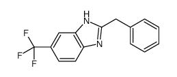 2-benzyl-6-(trifluoromethyl)-1H-benzimidazole结构式