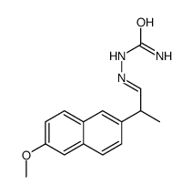 [2-(6-methoxynaphthalen-2-yl)propylideneamino]urea Structure