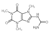 (1,3,7-trimethyl-2,6-dioxo-purin-8-yl)urea结构式