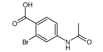 4-acetamido-2-bromobenzoic acid Structure