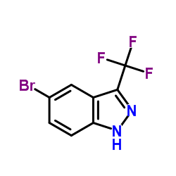 5-Bromo-3-(trifluoromethyl)-1H-indazole Structure