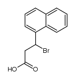 3-bromo-3-[1]naphthyl-propionic acid Structure