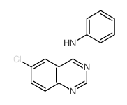 6-chloro-N-phenyl-quinazolin-4-amine结构式