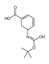 BOC-5-AMINO-1,3-CYCLOHEXADIENE-1-CARBOXYLIC ACID结构式