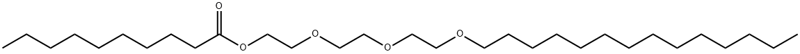 肉豆蔻醇聚醚-3 癸酸酯结构式