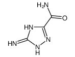 5-氨基-1H-1,2,4-三唑-3-甲酰胺结构式