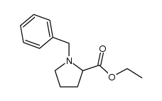ETHYL 1-BENZYLPYRROLIDINE-2-CARBOXYLATE结构式