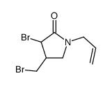 3-bromo-4-(bromomethyl)-1-prop-2-enylpyrrolidin-2-one Structure