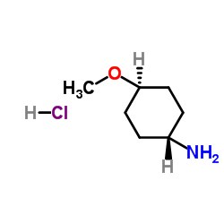 反式-4-甲氧基环己胺盐酸盐结构式