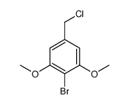 2-bromo-5-(chloromethyl)-1,3-dimethoxybenzene结构式