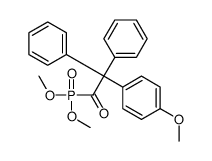 1-dimethoxyphosphoryl-2-(4-methoxyphenyl)-2,2-diphenylethanone结构式