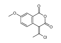 cis-4-α-Chlorethyliden-7-methoxy-isochroman-1,3-dion Structure