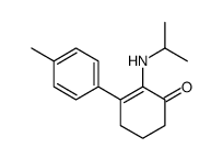 3-(4-methylphenyl)-2-(propan-2-ylamino)cyclohex-2-en-1-one结构式