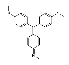 4-[[4-(dimethylamino)phenyl]-(4-methyliminocyclohexa-2,5-dien-1-ylidene)methyl]-N-methylaniline结构式