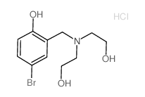 2-[(bis(2-hydroxyethyl)amino)methyl]-4-bromo-phenol结构式