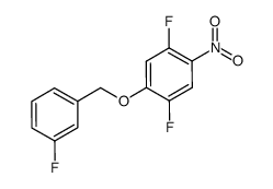 1,4-difluoro-2-(3-fluoro-benzyloxy)-5-nitro-benzene Structure