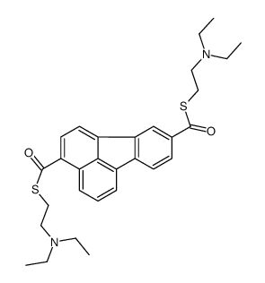 3-S,9-S-bis[2-(diethylamino)ethyl] fluoranthene-3,9-dicarbothioate Structure