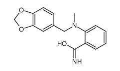 2-[1,3-benzodioxol-5-ylmethyl(methyl)amino]benzamide Structure