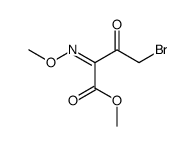 methyl 4-bromo-2-methoxyimino-3-oxobutanoate Structure