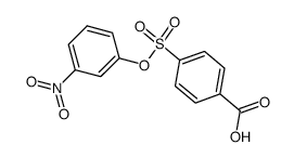 4-[[m-nitrophenoxy]sulfonyl]benzoic acid Structure