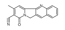 7-methyl-9-oxo-11H-indolizino[1,2-b]quinoline-8-carbonitrile结构式